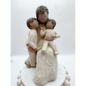 Demdaco WILLOW TREE Quietly Figurine Mother and Children Scene Mothers Day GUC